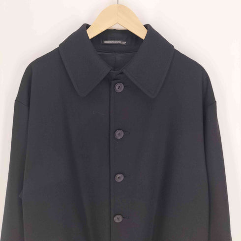 ヨウジヤマモトプールオム Yohji Yamamoto POUR HOMME 24AW TASMANIA FLANNEL SINGLE COAT タスマニア フランネル シングル コート メンズ JPN:1